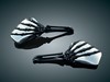 SKELETON HAND MIRRORS, CHR HEAD/BLK STEM